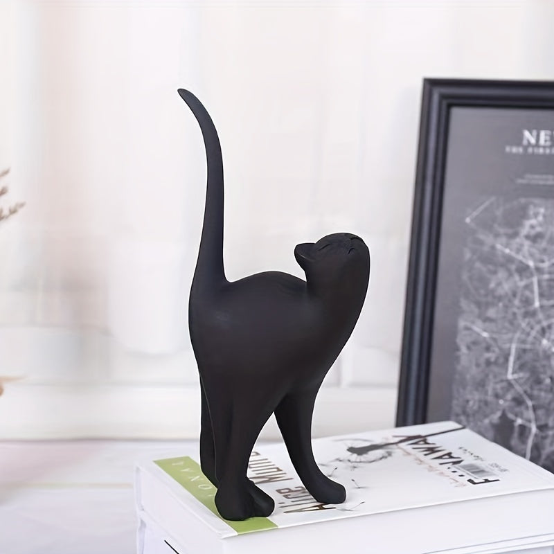 Nordic Whiskers – Handmade Decorative Cat Statue with Scandinavian Charm