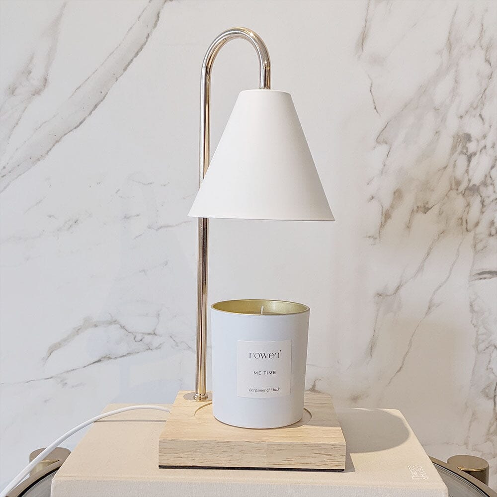 GlowHaven – Luxury Candle Warmer with Elegant Gold Accents