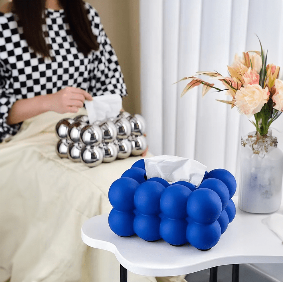 BubbleChic – Ceramic Tissue Box with Unique Design
