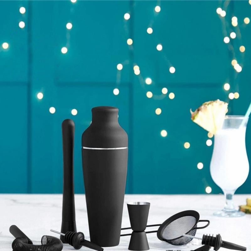 GhostMix – Ghost Black Matte Cocktail Shaker Set with Luxury Finish