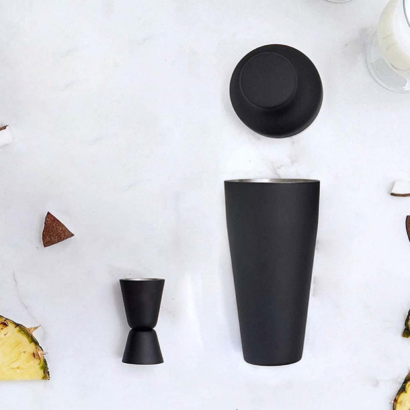 GhostMix – Ghost Black Matte Cocktail Shaker Set with Luxury Finish