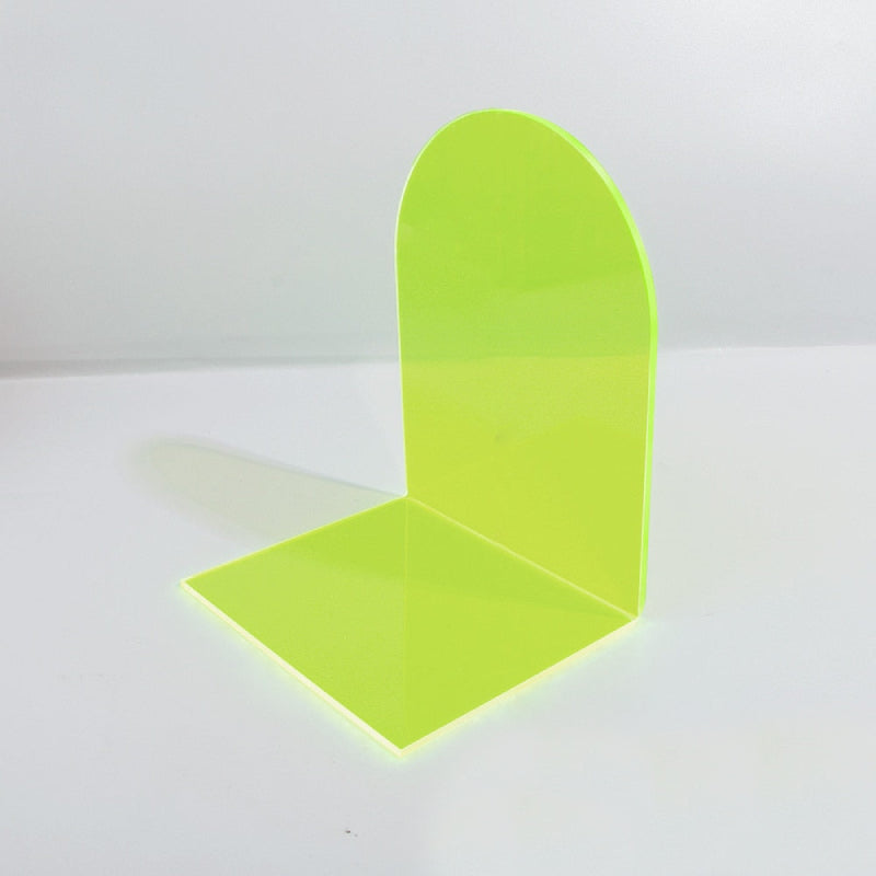 LumiGlow – Neon Acrylic Bookends with Stylish Color Accents