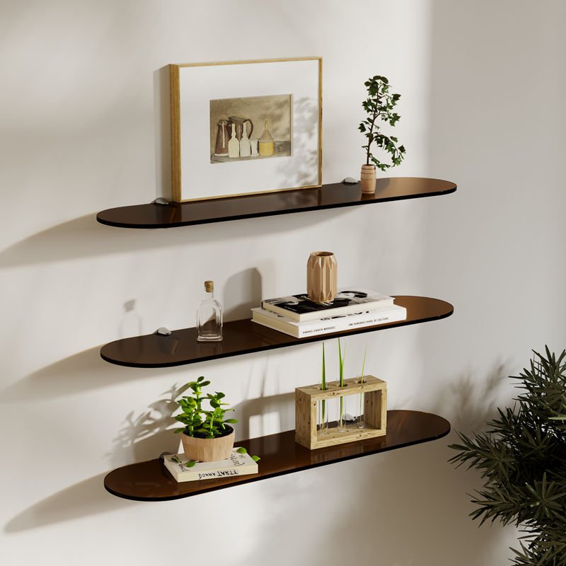 AcryLuxe – Modern Wall Shelf with Stylish Color Accents