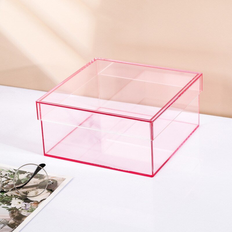 ClearVista – Stylish Acrylic Storage Box with Functional Lid