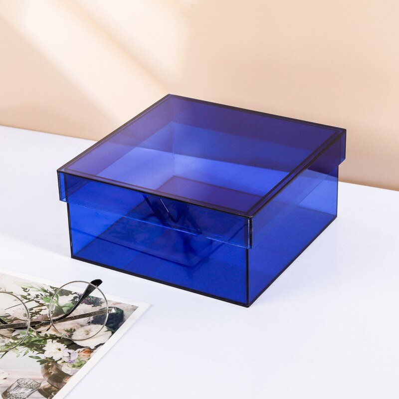 ClearVista – Stylish Acrylic Storage Box with Functional Lid