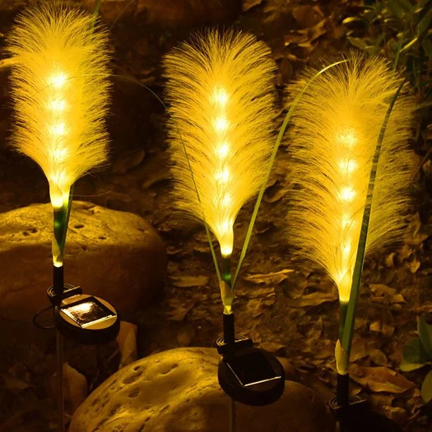 EcoFlare – Decorative Solar Wicker Garden Lighting with Natural Elegant