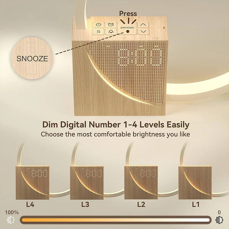 TouchGlow – Stylish Night Lamp with Touch Control and Alarm Clock Function