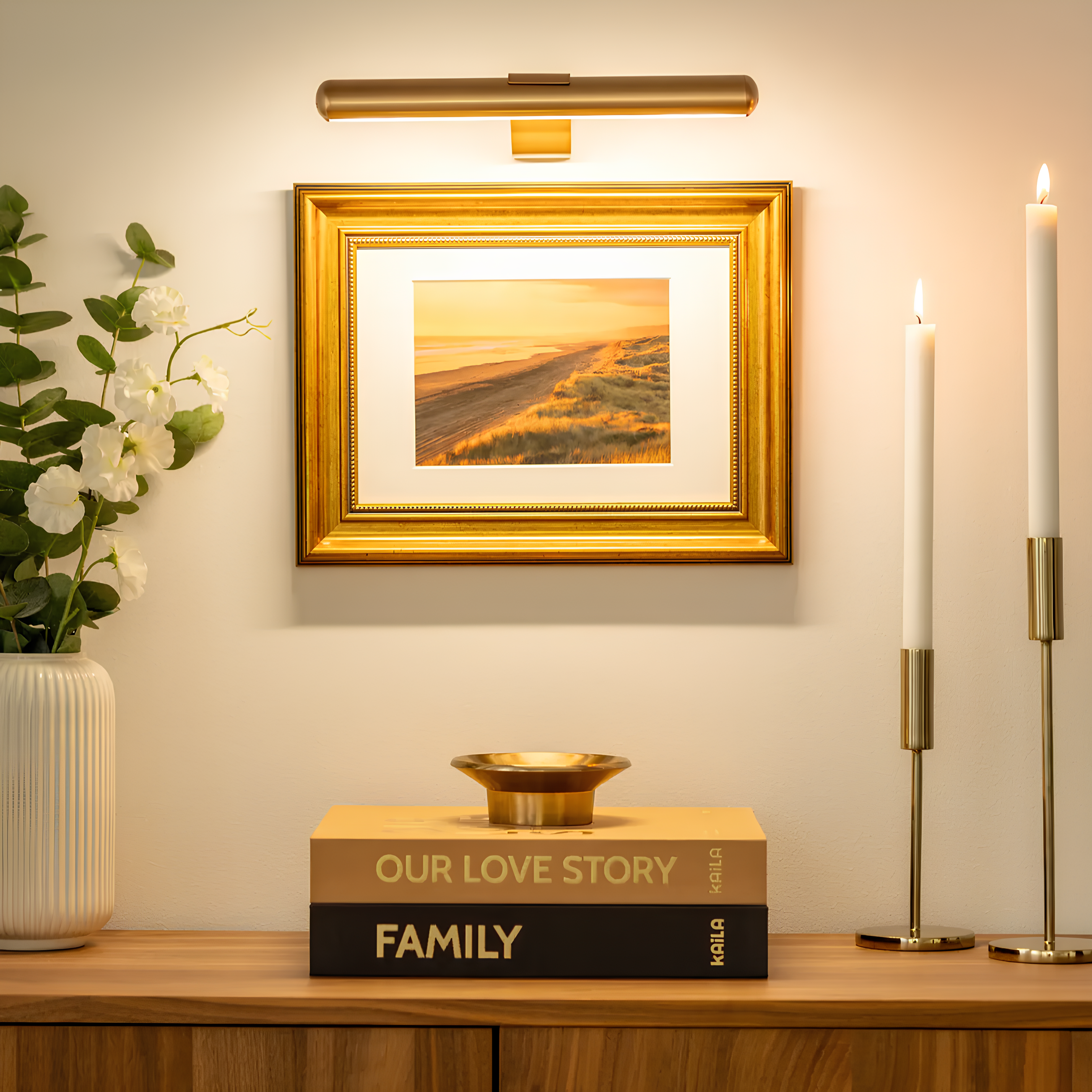 LumiCraft – Elegant Wall Lamp with Wireless Perfection
