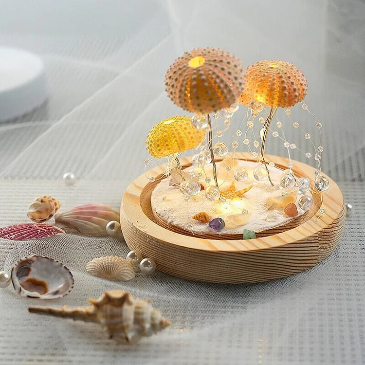 LumiCraft – Unique DIY Table Lamp with Natural Primeval Shell for an Atmospheric Interior