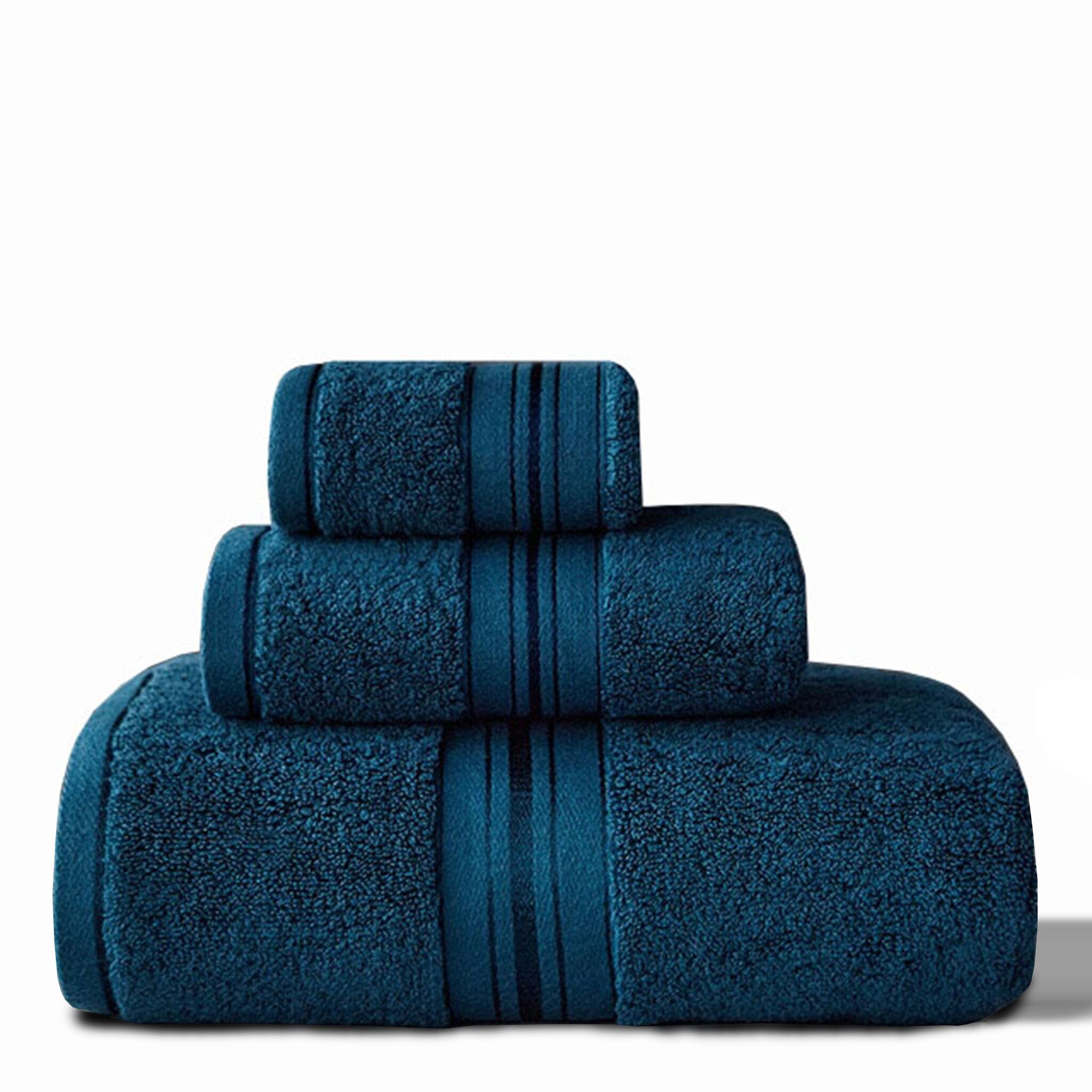 Ensemble de serviettes en coton égyptien 700GSM avec gant, serviette et serviette de bain