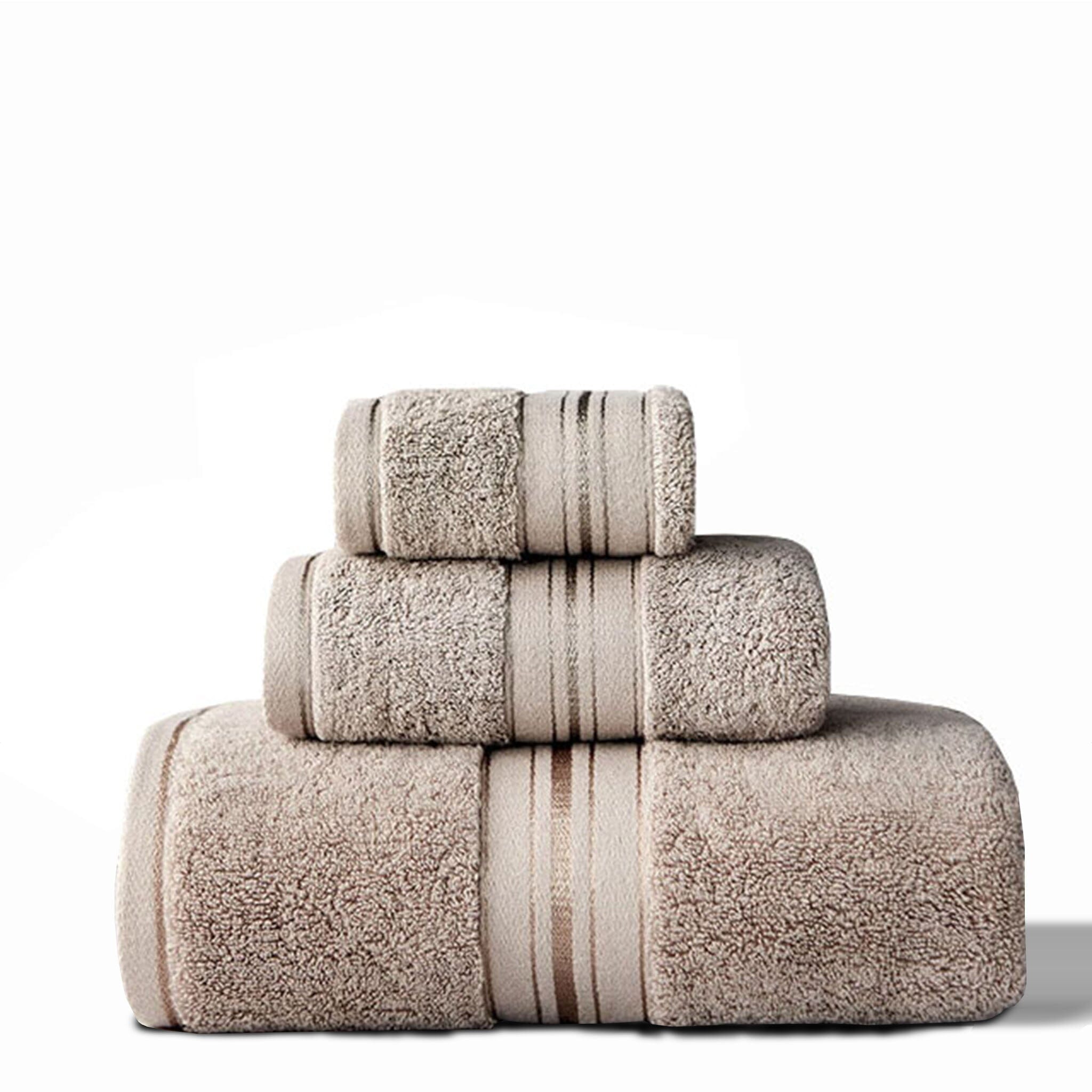 Ensemble de serviettes en coton égyptien 700GSM avec gant, serviette et serviette de bain