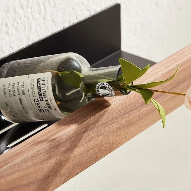 Oaklyn Luxe Wall Shelf of Solid Wood – Stylish Storage for a Natural Interior