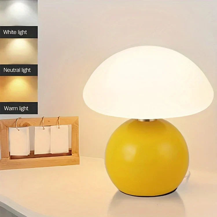 LumiCéram – Luxury Table Lamp with French Mushroom Design for a Timeless Interior