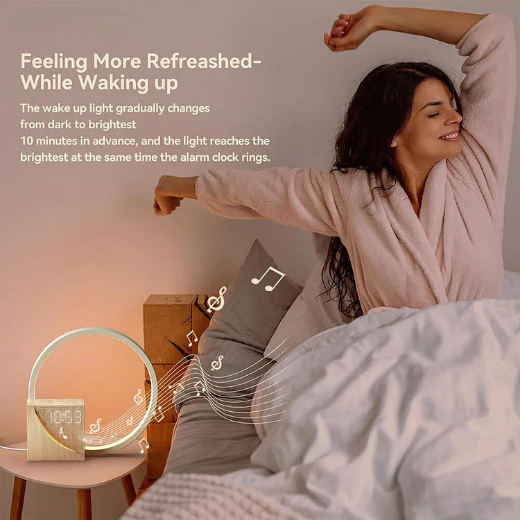 TouchGlow – Stylish Night Lamp with Touch Control and Alarm Clock Function