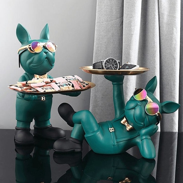 ChicBulldog – Unique French Bulldog Statue with Stylish Details for Every Interior