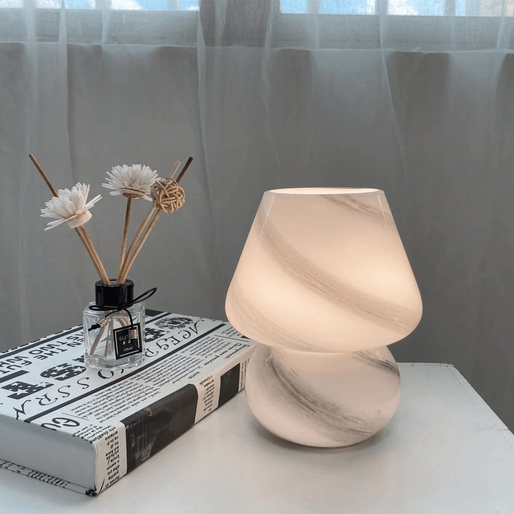GlowShroom – Glass Table Lamp with Enchanting Design