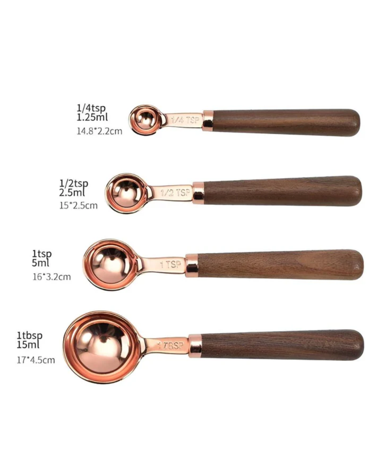 Gleam Copper – Luxe Copper Measuring Set for Precise and Stylish Cooking