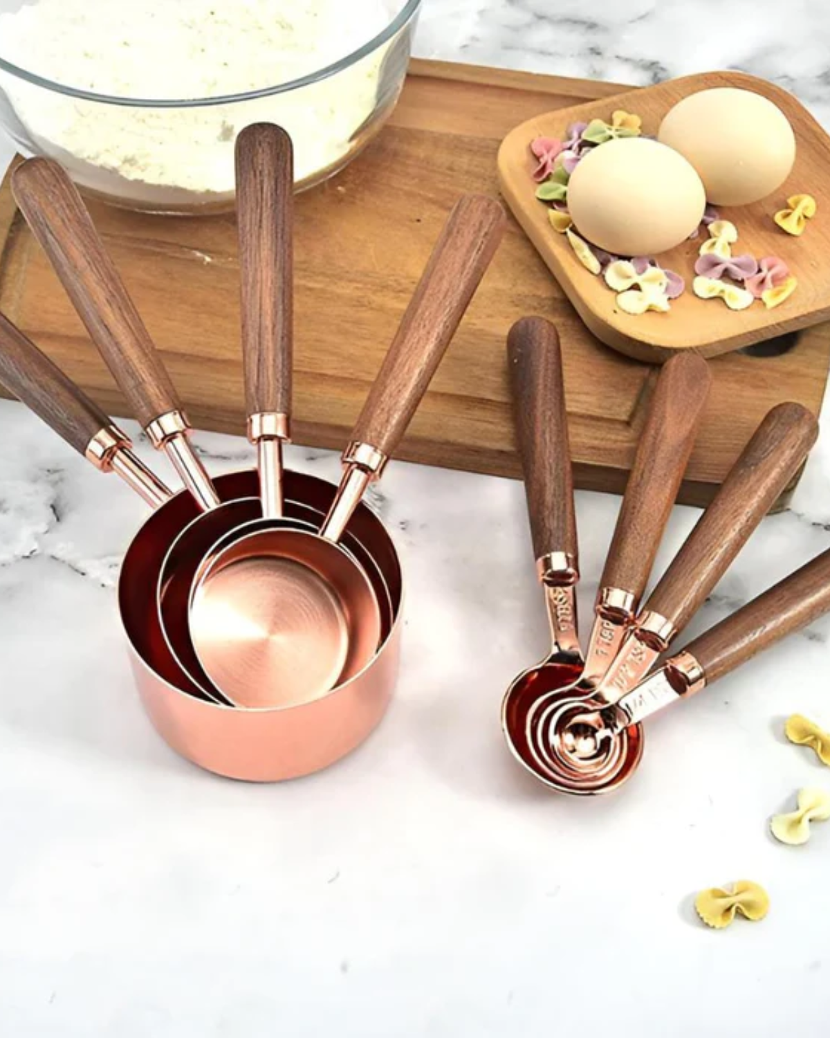 Gleam Copper – Luxe Copper Measuring Set for Precise and Stylish Cooking