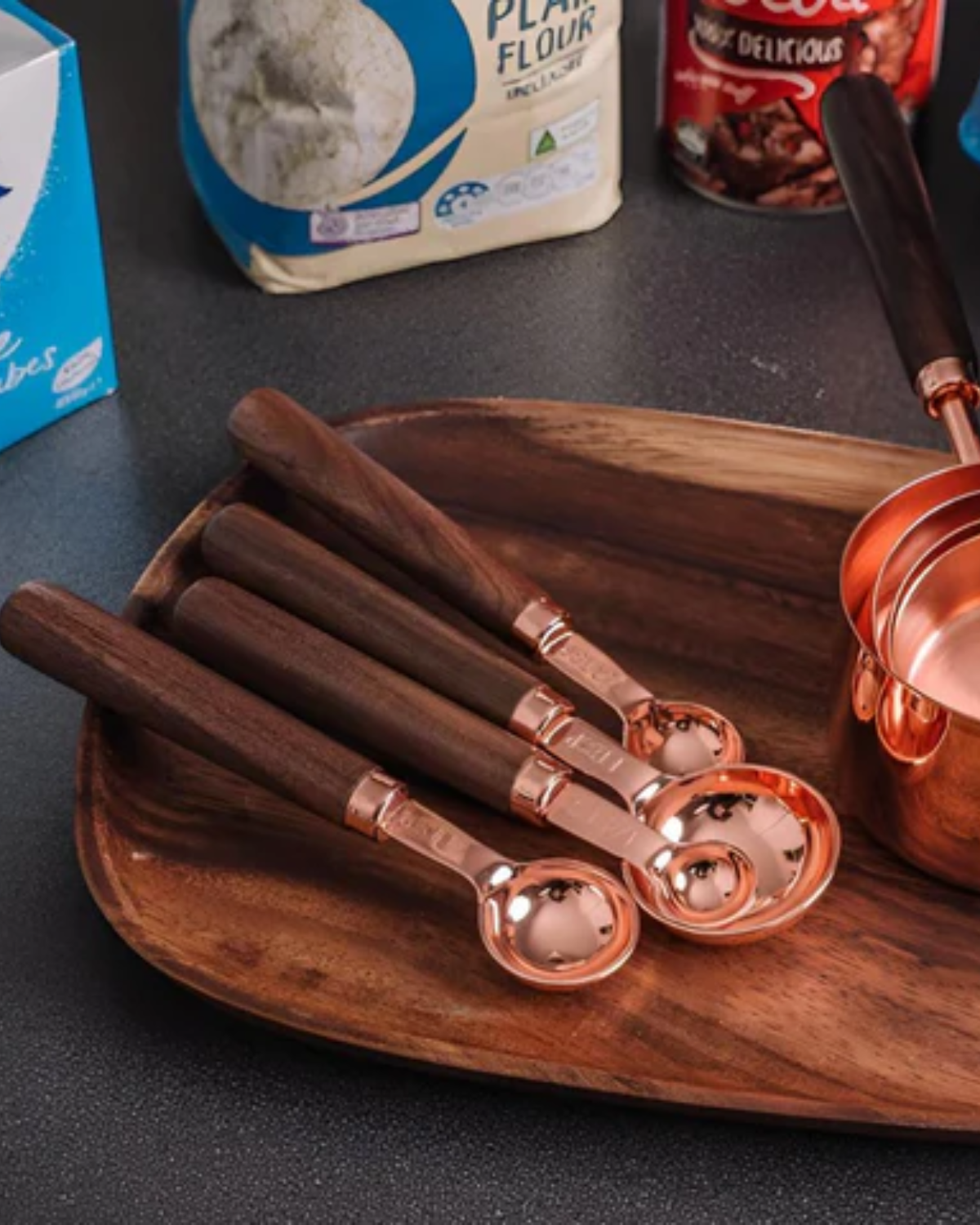Gleam Copper – Luxe Copper Measuring Set for Precise and Stylish Cooking