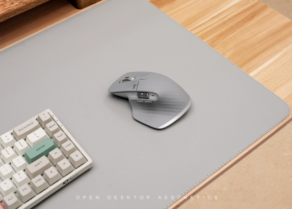 Sous-main de bureau en cuir PU avec dessous antidérapant pour bureau et gaming