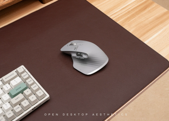Sous-main de bureau en cuir PU avec dessous antidérapant pour bureau et gaming