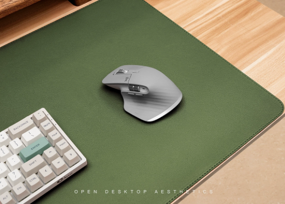 Sous-main de bureau en cuir PU avec dessous antidérapant pour bureau et gaming