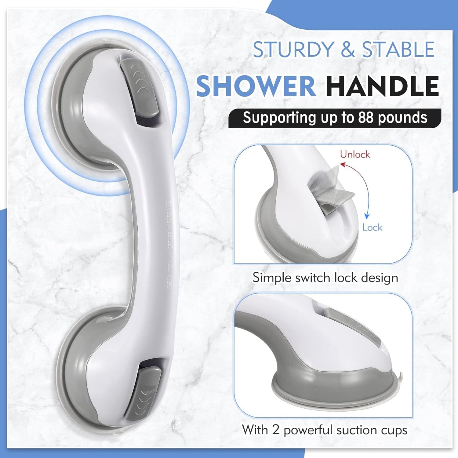 GripGuard – Safety Handle with Powerful Suction Cup for Extra Stability