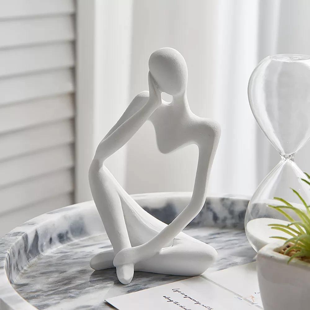 ArtMind – Minimalist Thinker Sculpture with Modern Elegance