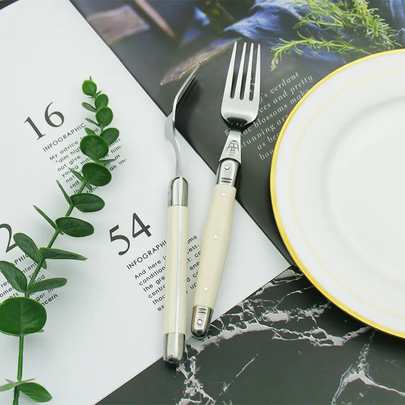 IvoryElegance – Luxury Laguiole Cutlery Set with Timeless Style
