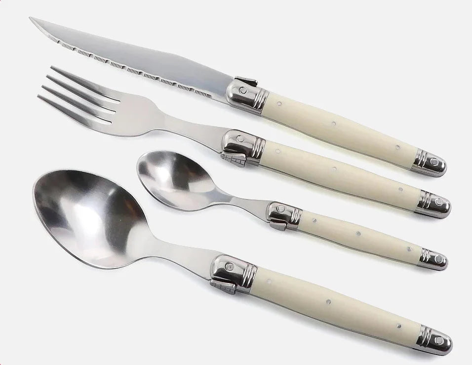 IvoryElegance – Luxury Laguiole Cutlery Set with Timeless Style