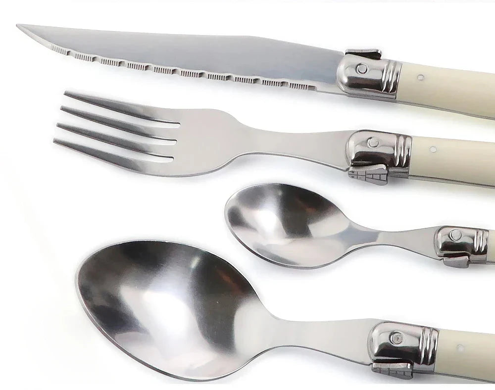 IvoryElegance – Luxury Laguiole Cutlery Set with Timeless Style