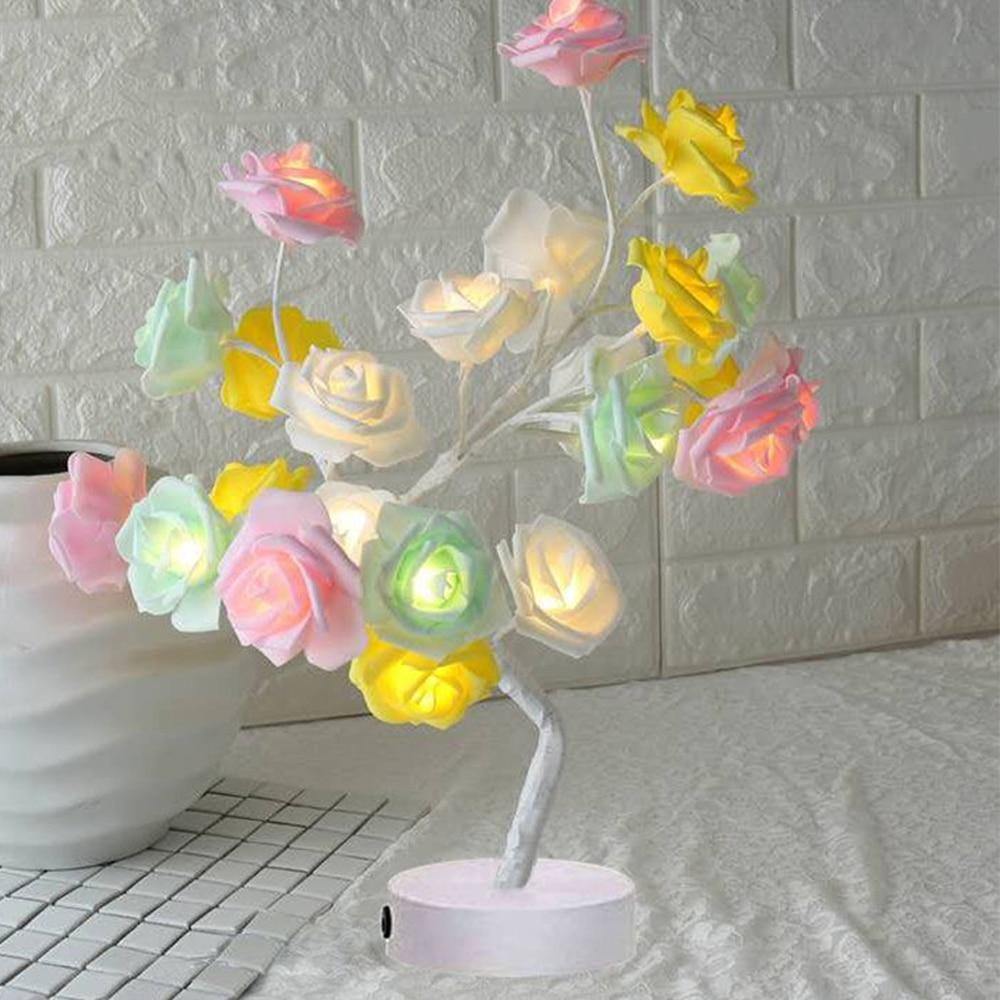 Rose – Table Lamp with Decorative Rose Tree Design