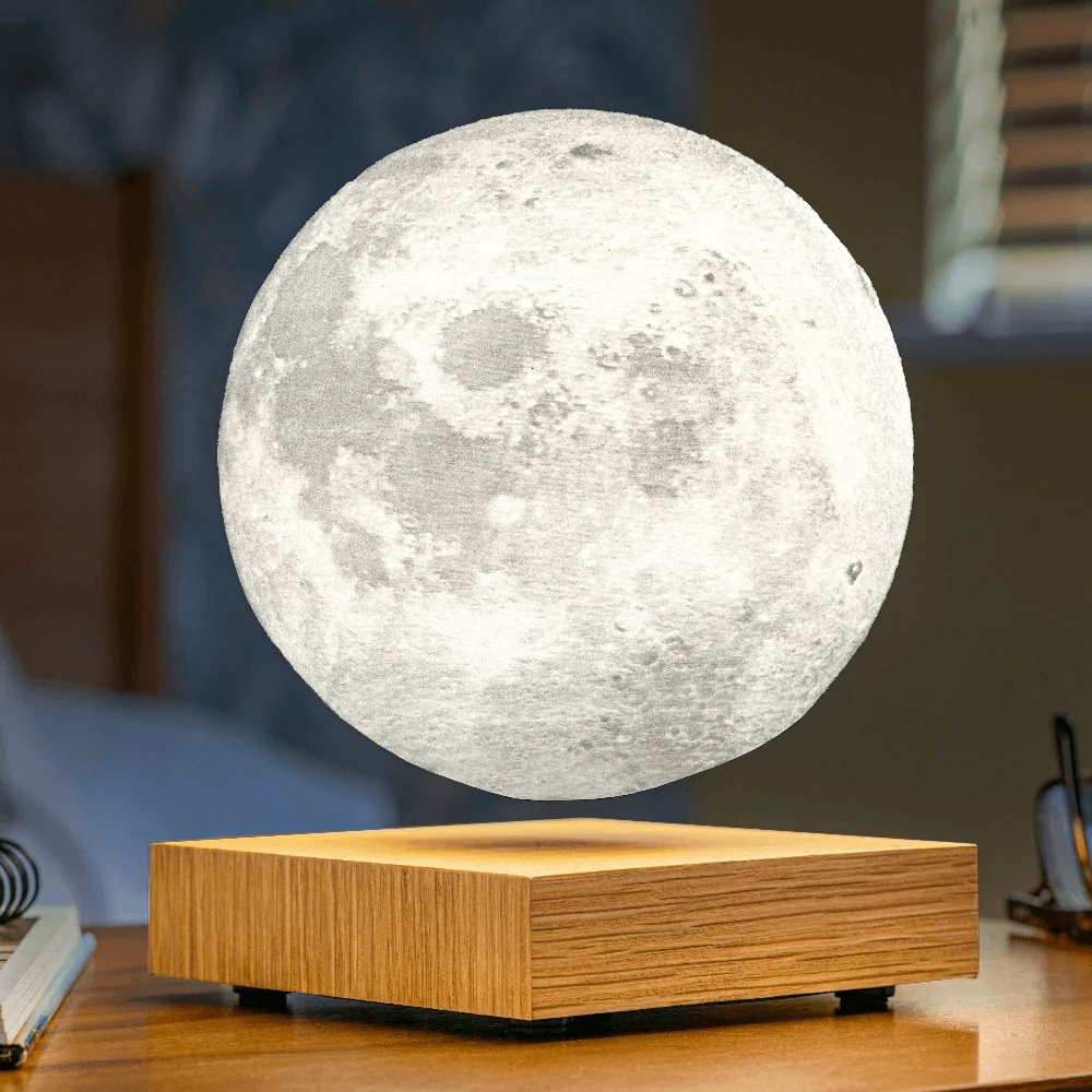 LunaLevitate – Enchanting Floating Moon Lamp with Magnetic Elegance for Modern Interiors