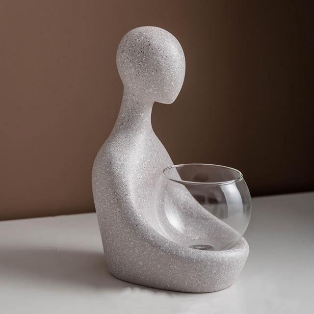 GlowBloom – Illuminated Hydroponic Vase with Modern Elegance
