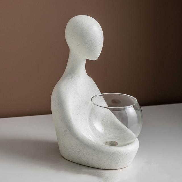 GlowBloom – Illuminated Hydroponic Vase with Modern Elegance