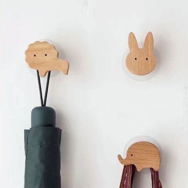 NordicPals – Playful Wooden Wall Hooks with Scandinavian Elegance