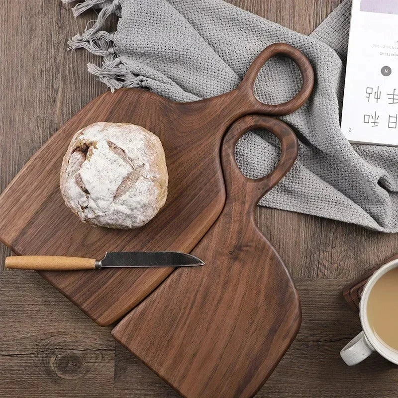 NutriCraft – Luxe Walnoot Snijplank met Dubbelzijdige Functionaliteit voor Keuken en Presentatie