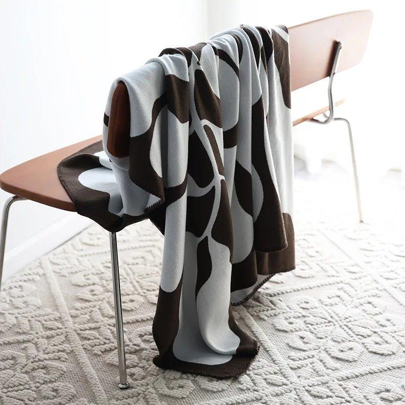 BohoWarm – Luxury Bohemian Living Blanket with Modern Abstract Design