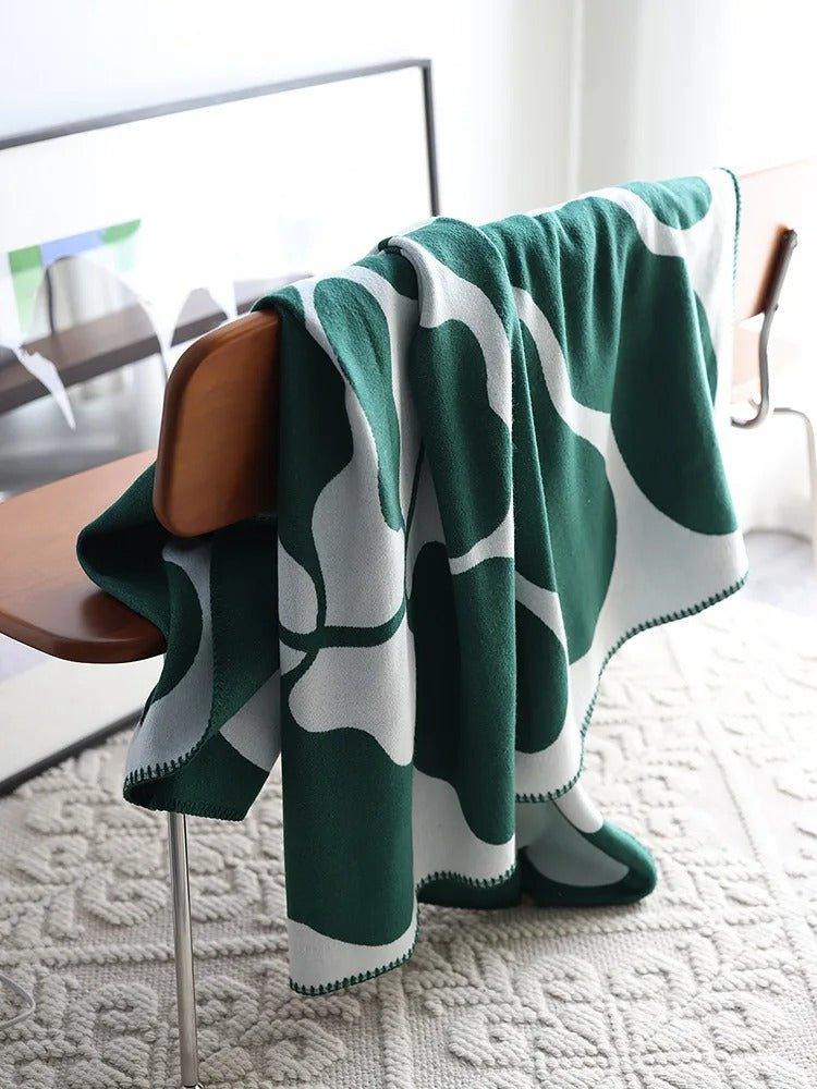 BohoWarm – Luxury Bohemian Living Blanket with Modern Abstract Design