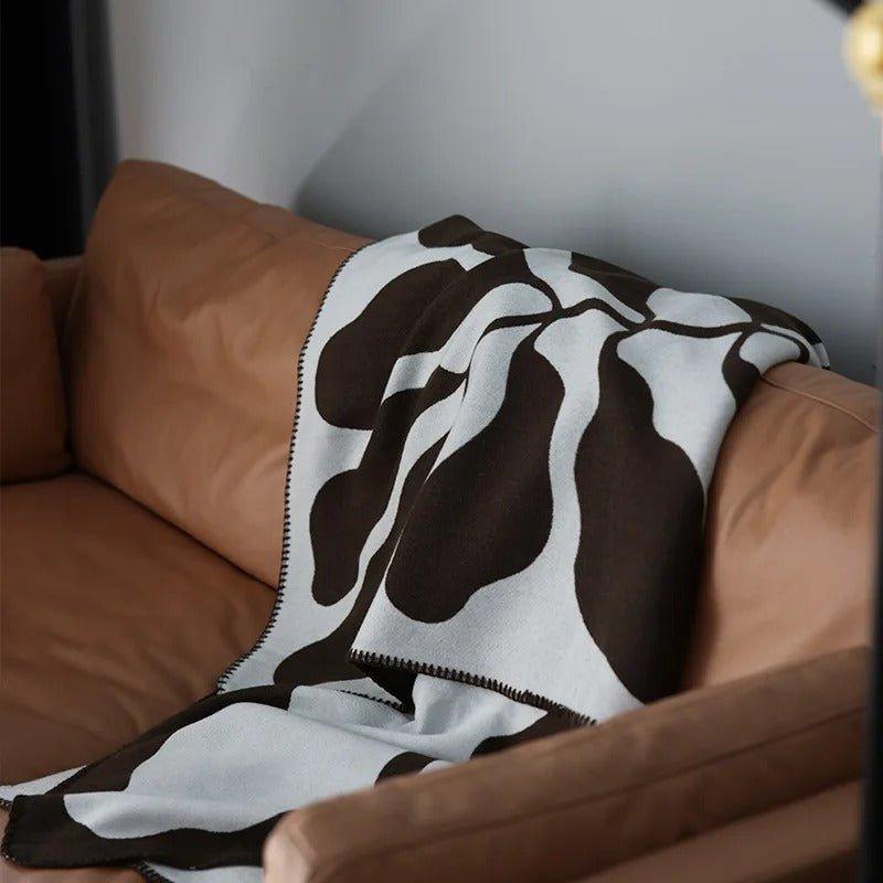 BohoWarm – Luxury Bohemian Living Blanket with Modern Abstract Design