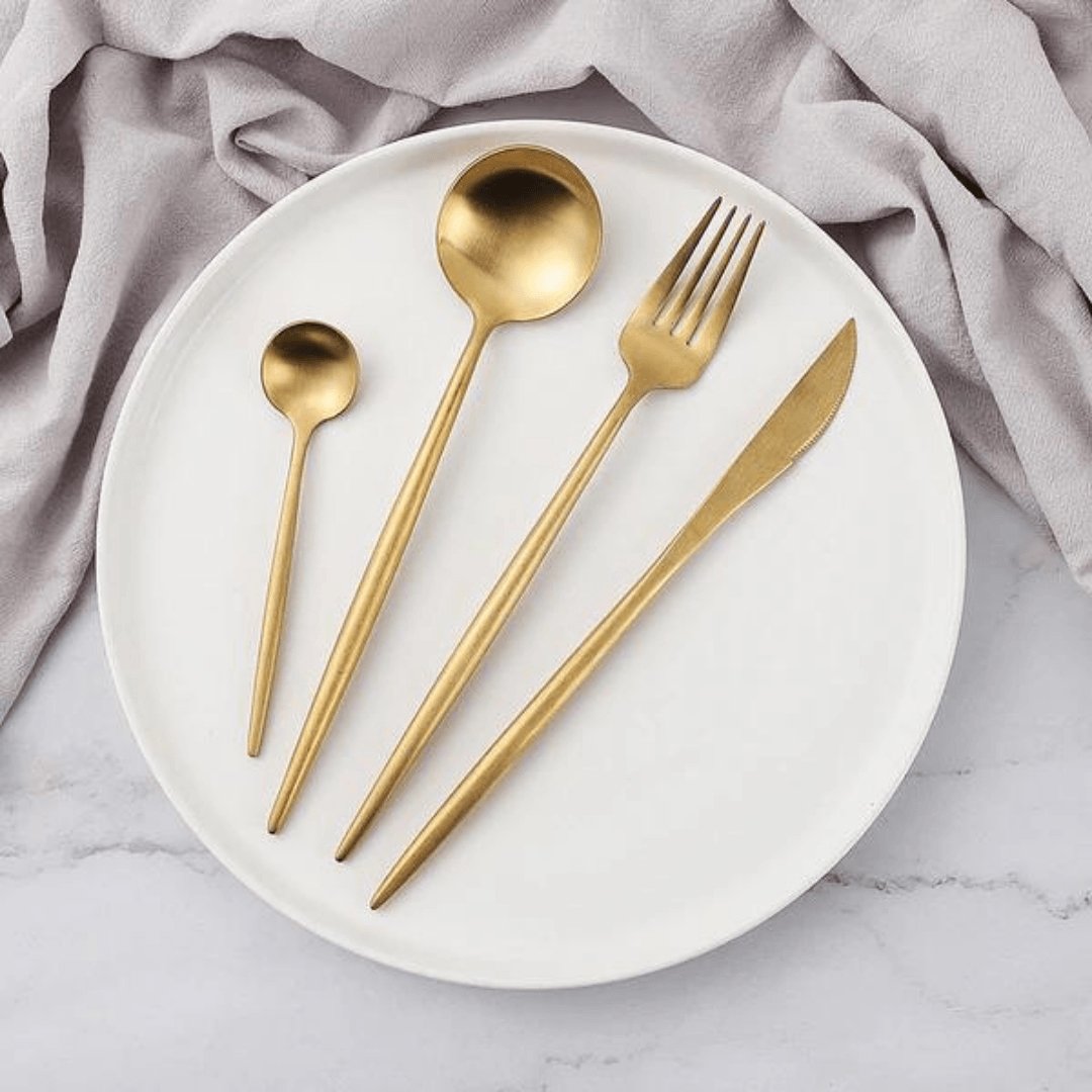 DiningElegance – Luxury Minimalist 24-piece Dinnerware Set for a Refined Dining Experience