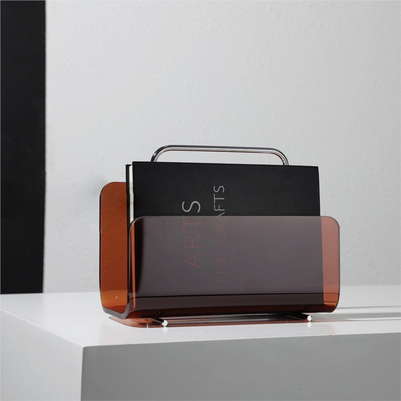 SpectraRack – Transparent Acrylic Magazine Rack & Portable Bookshelf