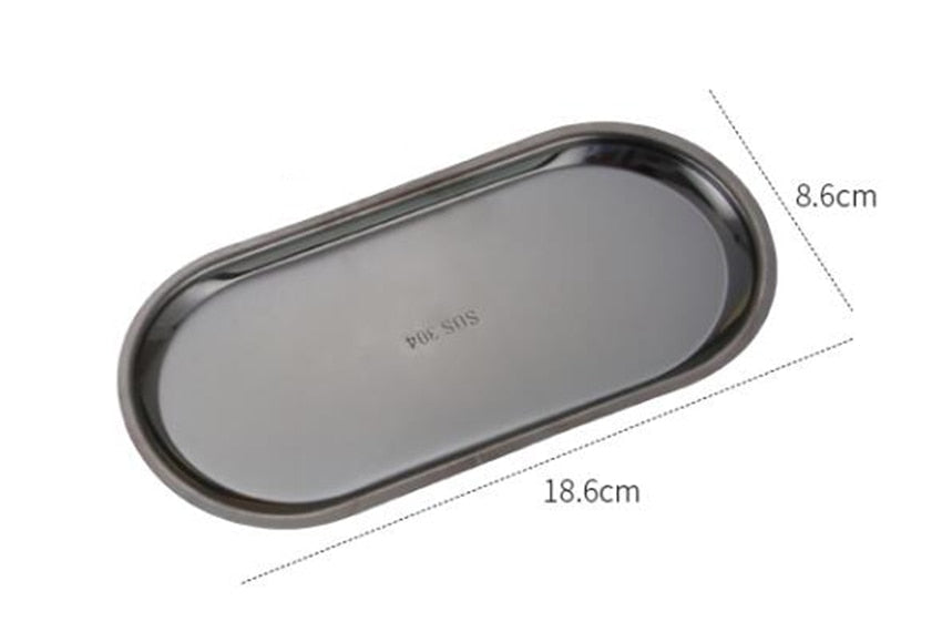 LumeTray – Minimalistic Metal Display Tray for Stylish Organization