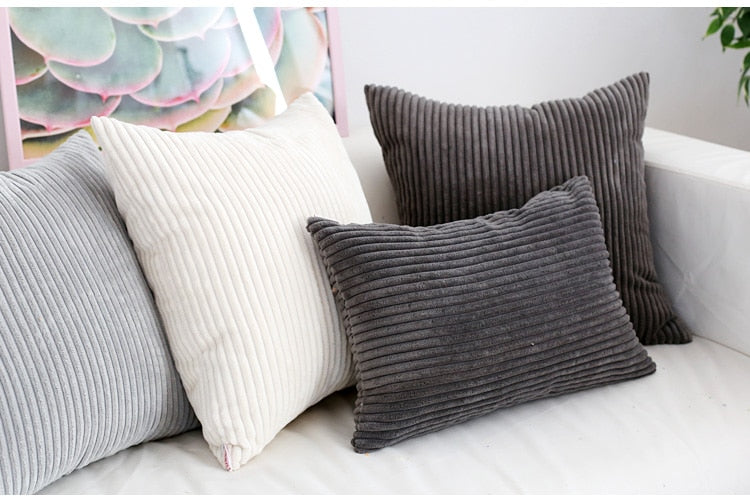 VeluLuxe – Super Soft Corduroy Cushion Cover with Timeless Warmth & Comfort