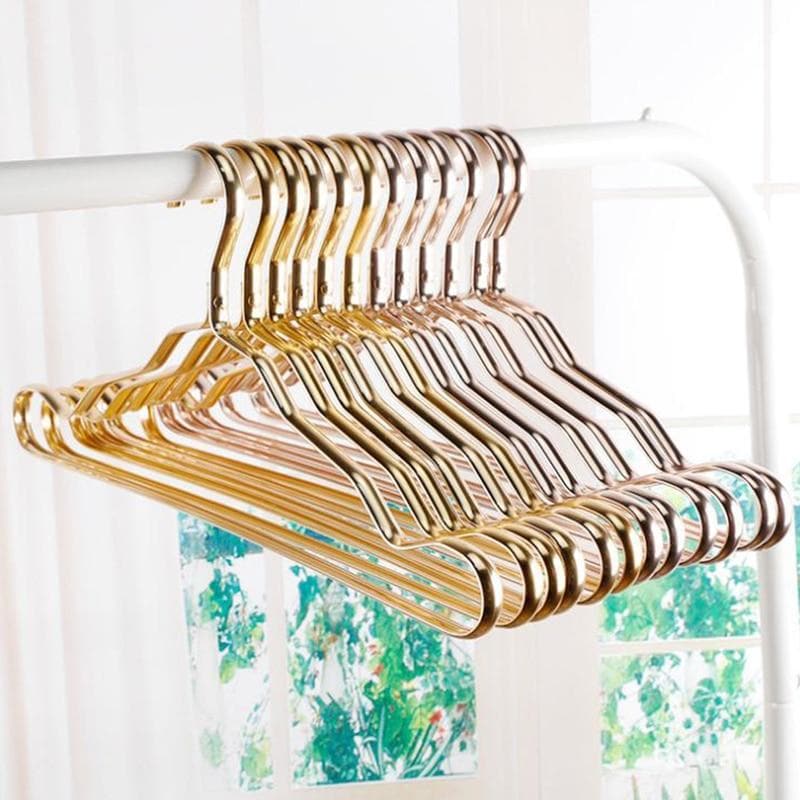 LuxeHangers – Elegante Aluminium Klerenhanger Set voor een Perfect Geordende Garderobe