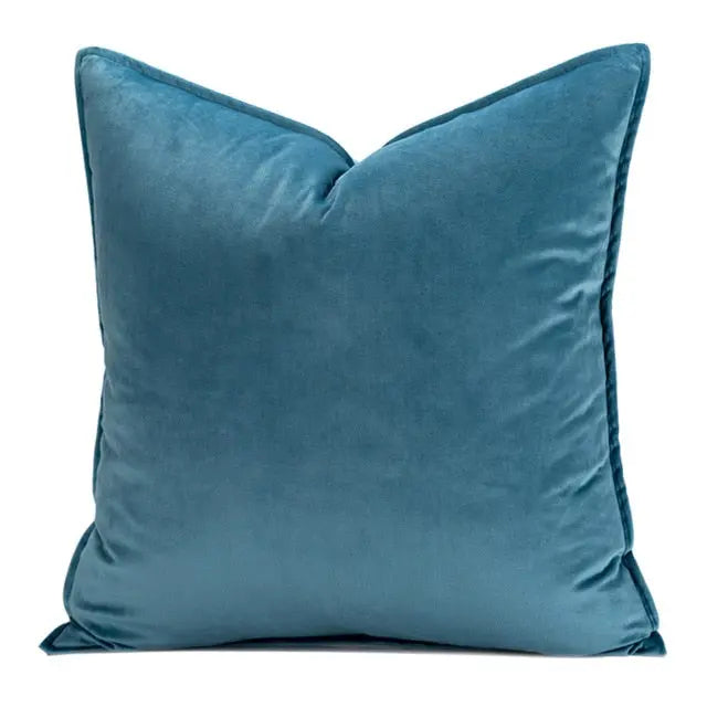 VelvetLux – Luxe Velvet Cushion Cover with Flannel Edge