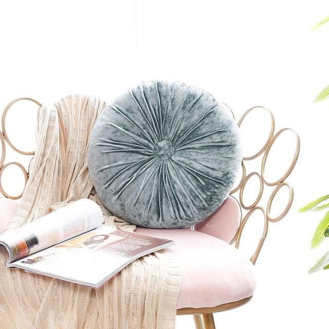 VelvetDream – Luxe Crushed Velvet Kussen in Rond Design met Zachte Vulling