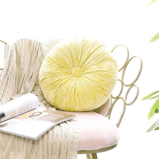VelvetDream – Luxe Crushed Velvet Kussen in Rond Design met Zachte Vulling