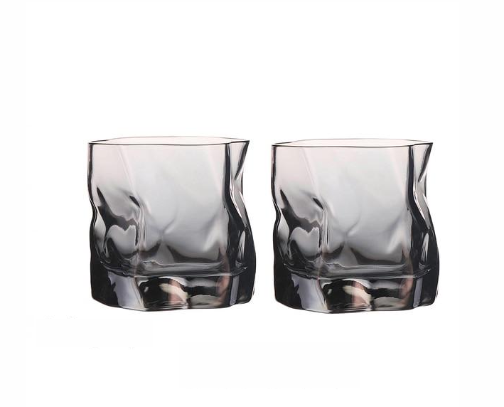 VerreLuxe – Exquise Whiskyglazenset met Dynamisch Vervormd Design