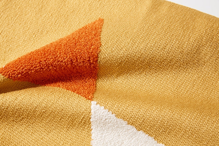 Sunset Modern Geometric Lumbar Pillow Cover